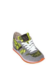 Serafini | Yellow 20mm Leather Python Print Sneakers for Men | Lyst