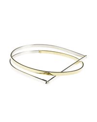 Uncommon Matters - Metallic Angular Spiral Collier - Lyst