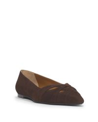 Ralph Lauren | Brown Rilla Suede Flat | Lyst