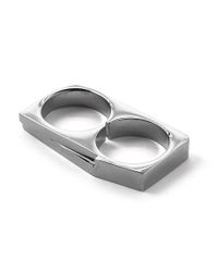 Vitaly | Metallic Terra X Stainless Steel Silver 2 Finger Ring for Men | Lyst
