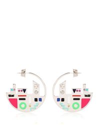 Maria Francesca Pepe | Metallic City Maps Earrings | Lyst