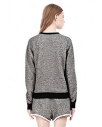 Alexander Wang Gray French Terry Crewneck Sweatshirt