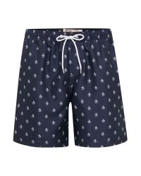 Original Penguin | Blue Logo Box Swim Trunks for Men | Lyst
