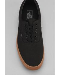 vans era black gum sole