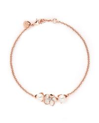 Shaun Leane | Pink Cherry Blossom Diamond And Cultured Pearl Bracelet | Lyst