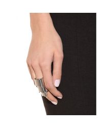 Eddie Borgo Metallic Hinged Plate Ring