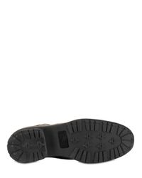 Ksubi | Brown Textured Calfskin Lace Up Low Boots for Men | Lyst