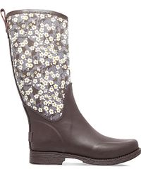 UGG Reignfall Liberty Printed Rubber Rain Boots in Dark Brown (Brown) |  Lyst Canada