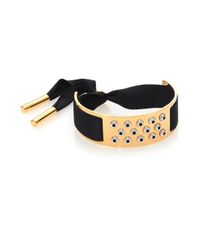 Marc By Marc Jacobs | Black Grommet Studded Slider Bracelet | Lyst