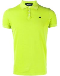 polo shirt with leaves logo