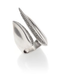 Alexis Bittar Fine | Metallic Brown Diamond & Sterling Silver Sculptural Cleaved Ring | Lyst