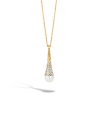 John Hardy | Metallic Dot Long Drop Pendant | Lyst