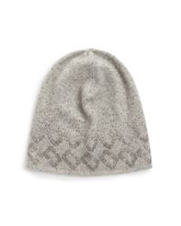 Diane von Furstenberg | Gray Chainlink Embellished Cashmere Beanie | Lyst