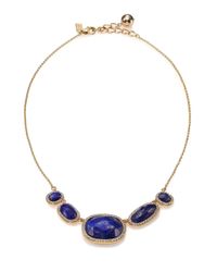 kate spade new york | Blue Park & Lex Necklace | Lyst