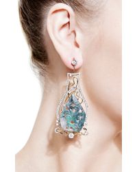 Bochic | Green Emerald and Diamond Earrings | Lyst