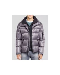 Sam. | Gray Shiny Racer Quilted Down Jacket | Lyst