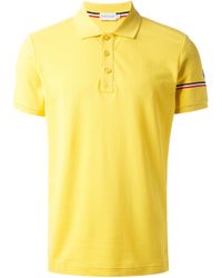 moncler polo yellow