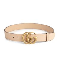 Gucci | Natural Gg Leather Belt | Lyst