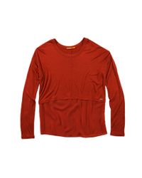 BOSS Orange Red Oversized Long-Sleeve Shirt 'Tacut' In Viscose