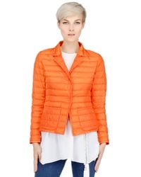 Add | Orange Quilted Jacket Down Jacket for Men | Lyst