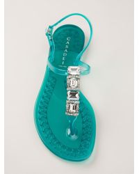 casadei jelly flip flops