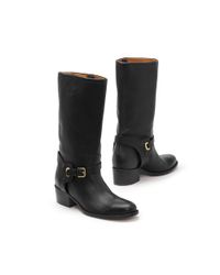 Pink Pony | Black Sacha Calfskin Boot | Lyst