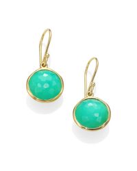 Ippolita | Metallic Lollipop Chrysoprase & 18K Yellow Gold Mini Drop Earrings | Lyst