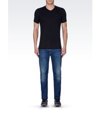 Armani Jeans | Black Print T-shirt for Men | Lyst