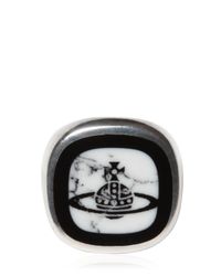 Vivienne Westwood | Orbit Squared Metallic Ring | Lyst