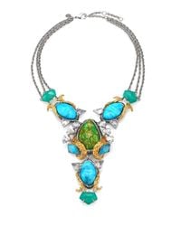 Alexis Bittar | Blue Turquoise Chalcedony Olmeca Bib Necklace | Lyst