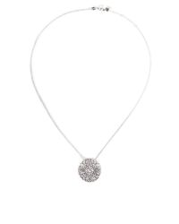 Gag & Lou | Metallic Lace Silver Pendant Necklace On A Sterling Silver Chain | Lyst