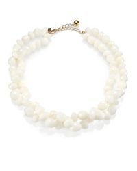 kate spade new york | White Give It A Swirl Twisted Necklace | Lyst