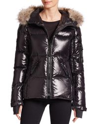 Sam. | Black Blake Fur-trimmed Jacket | Lyst