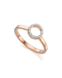Monica Vinader | Metallic Diva Mini Circle Open Ring | Lyst