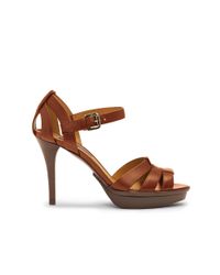 Pink Pony | Gold Calfskin Jensen Sandal | Lyst