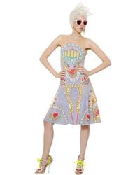 Manish Arora | Multicolor Sequined Chiffon Dress | Lyst