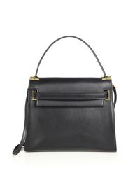 Valentino | Black Flap Satchel | Lyst
