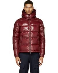burgundy moncler jacket