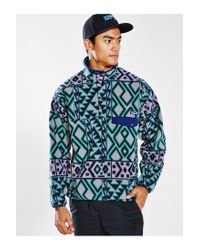 patagonia pullover synchilla fleece snap jacket