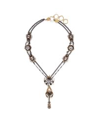 Erickson Beamon | Black 'sacred Geometry' Crystal Chain Necklace | Lyst