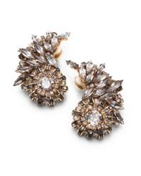Erickson Beamon | Metallic Velocity Crystal Earrings | Lyst