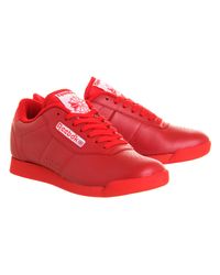 reebok princess red