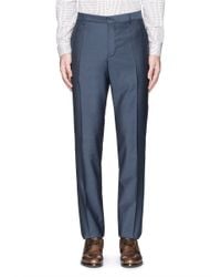 Paul Smith Blue 'byard' Wool-mohair Pants for men