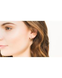 John Hardy | Metallic Classic Chain Flat Twisted Carved Chain Extra Small Hoop Earrings | Lyst