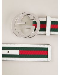 gucci white belt mens