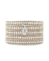 Chan Luu | Metallic Silver Bead Wrap Bracelet | Lyst