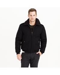 wallace sherpa barnes collar jacket wool bomber crew