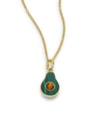 Ippolita | Metallic Malachite, Tiger'S Eye & 18K Yellow Gold Avocado Charm | Lyst