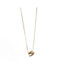 Lara Bohinc | Metallic Gold Knot Pendant | Lyst