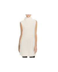 Olivaceous | White Sleeveless Turtleneck Sweater | Lyst